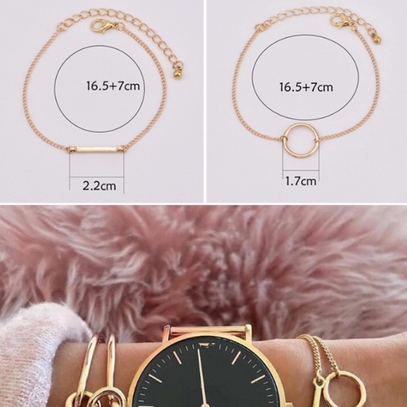 Gold knot bangles set of 3 - Picture 4 of 5